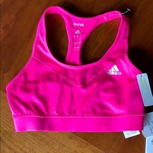 Adidas hot pink sports bra size Small